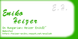 eniko heizer business card